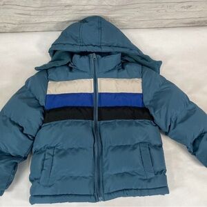 Kids Blue and Black Hooded Jacket